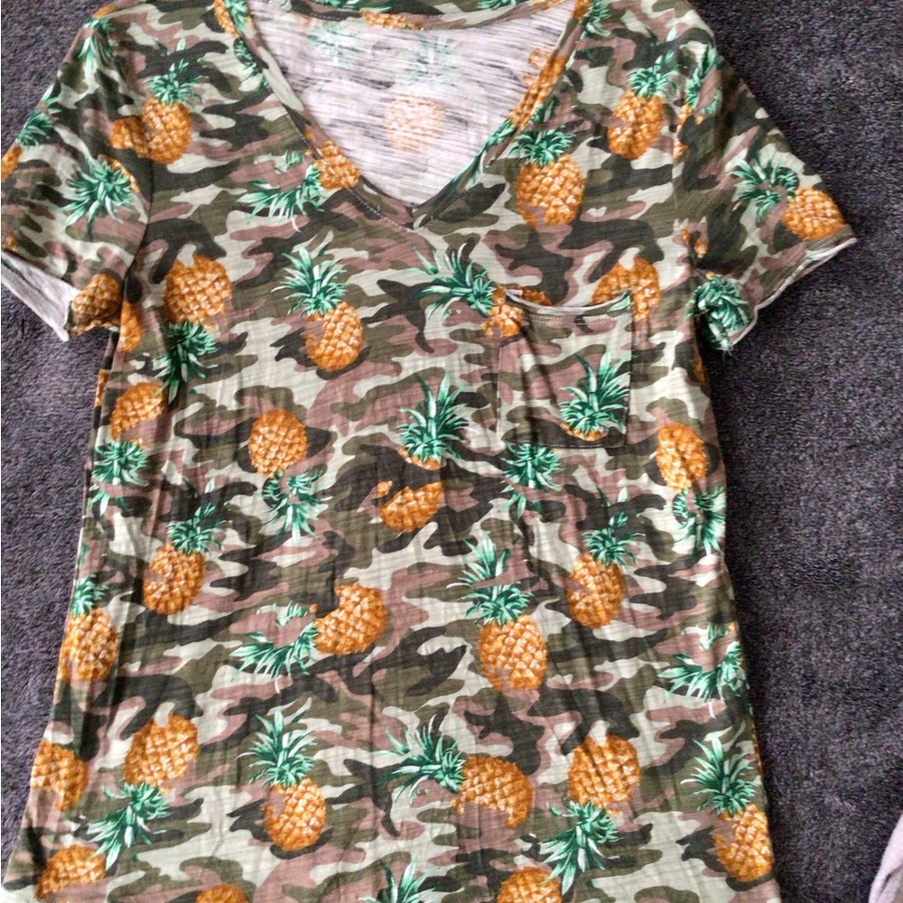 Orange and Gold Fitted Short Sleeve T-Shirt